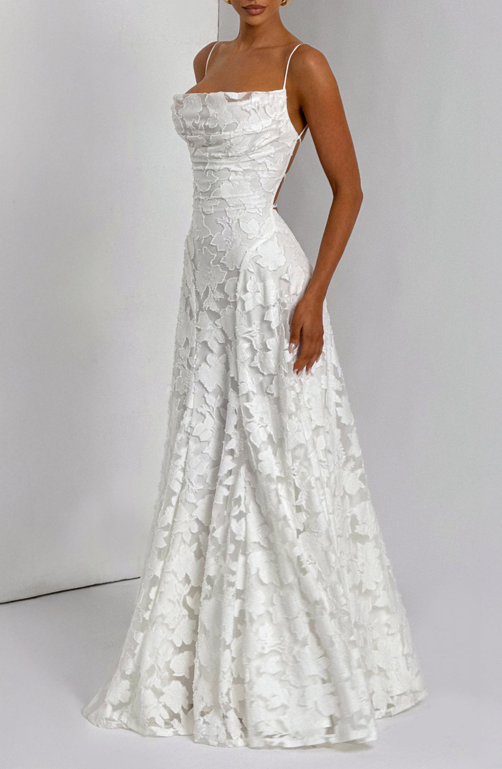 Vestido largo Francis - Marfil