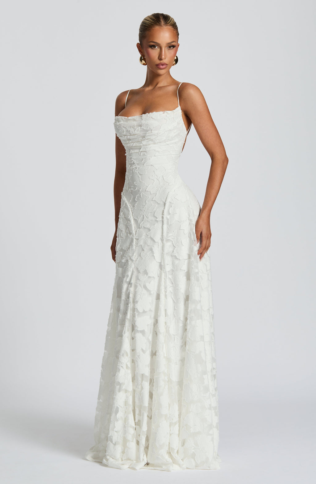 Vestido largo Francis - Marfil