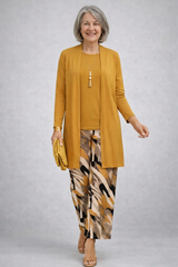 Federica | Conjunto de mujer 3 piezas amarillo