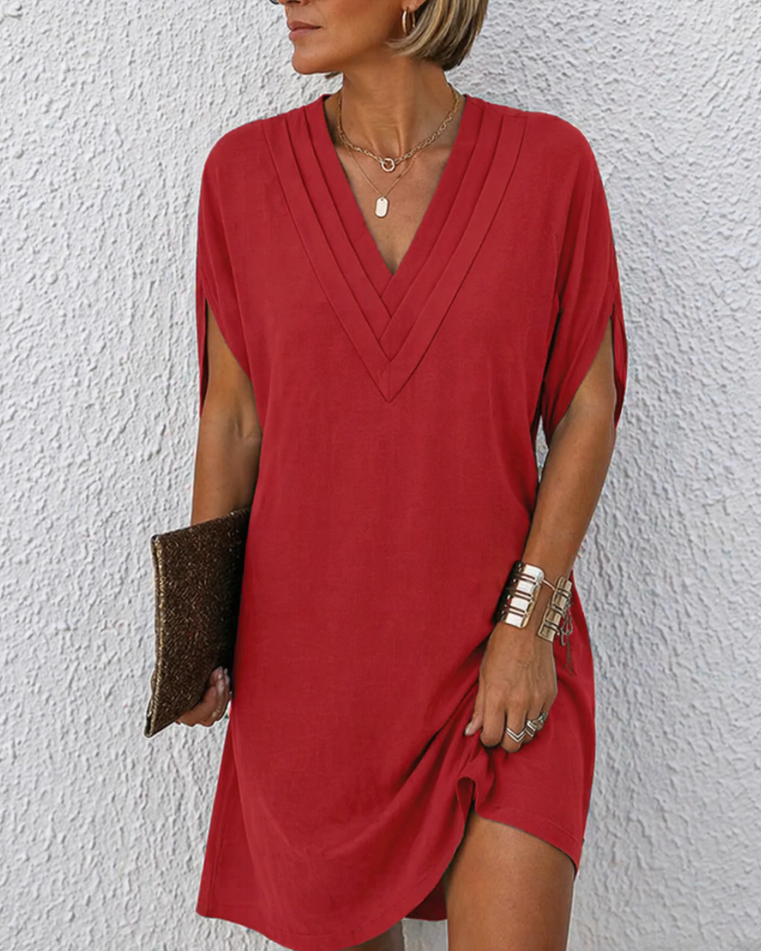 Vestido con escote en V Nieves