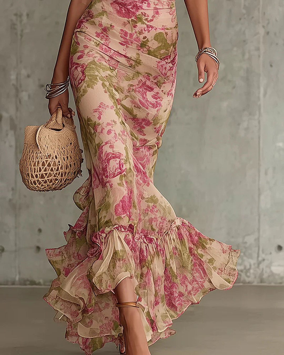 Vestido largo estampado Rosalina — vista 3