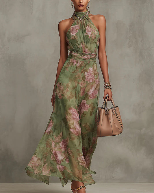 Vestido largo floral Fiorina — vista 1