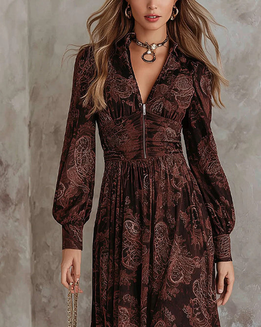Vestido largo paisley Arianna — vista 2
