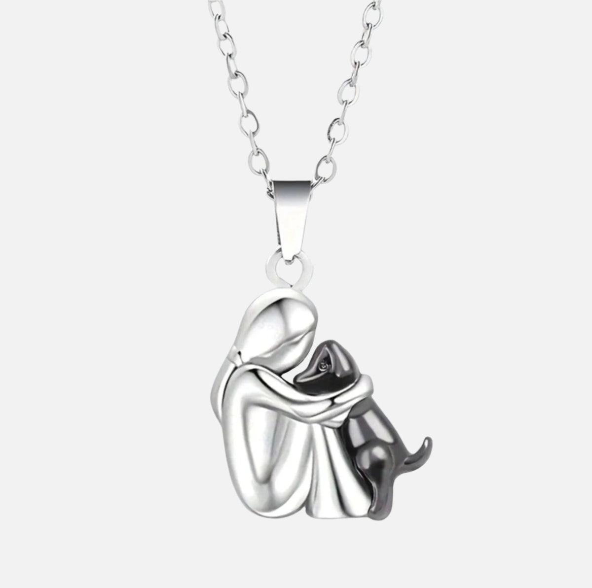 Collar con colgante abrazo