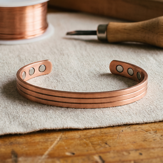 Pulsera de cobre pulida