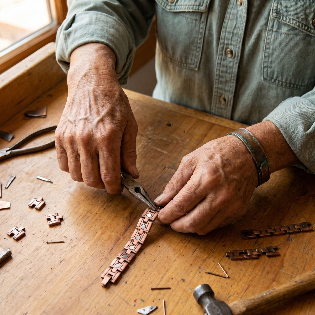 Pulsera de cobre para hombre