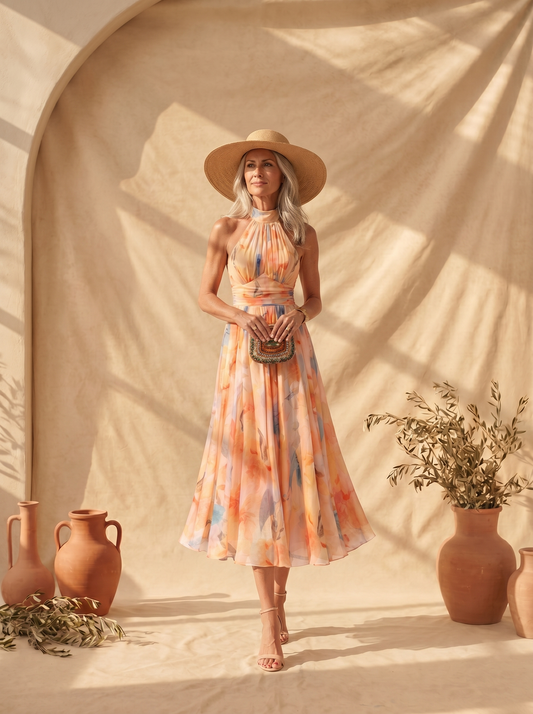 Vestido de acuarela Aurora