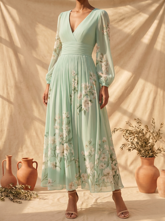 Vestido midi floral Cisella