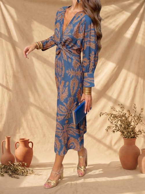 Celeste | Vestido midi Elegancia Florida