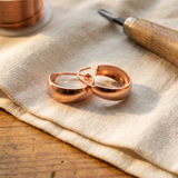 Pendientes de aro de cobre