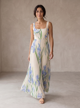 Vestido largo bicolor Oriah