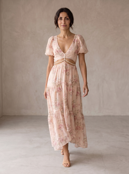 Vestido elegante vaporoso Layla