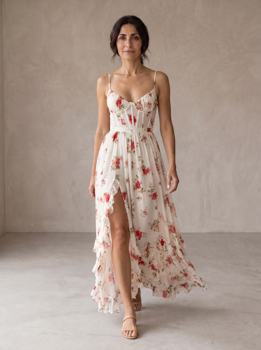 Vestido floral romántico Scarlett