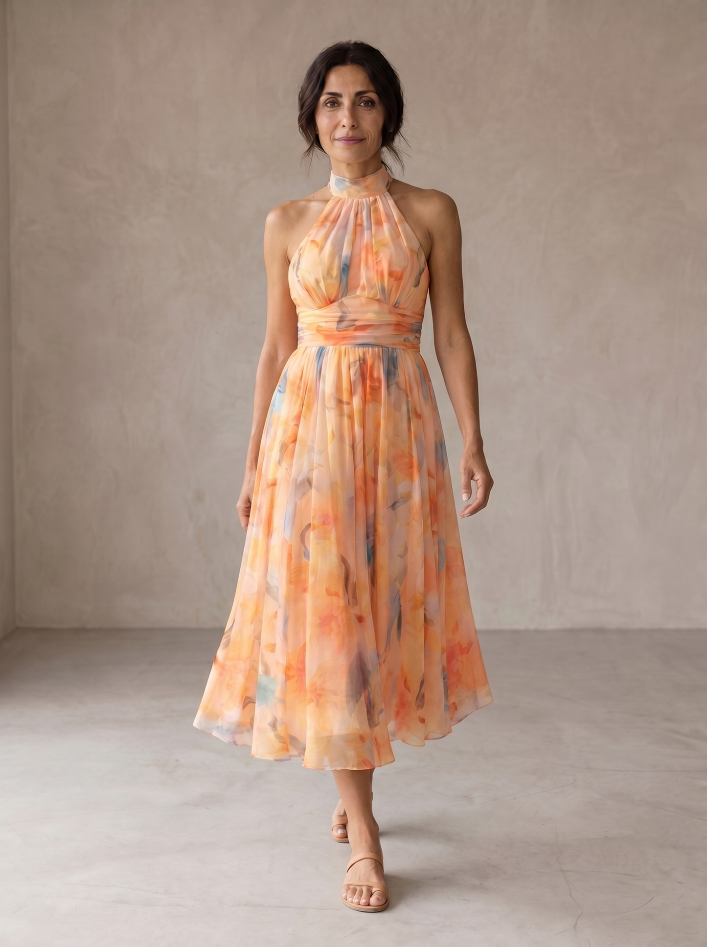 Vestido de acuarela Aurora