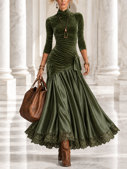 Vestido largo de terciopelo Antonella