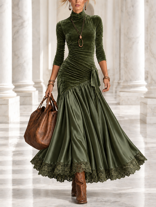 Vestido largo de terciopelo Antonella