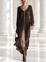 Vestido midi de ante Teresa