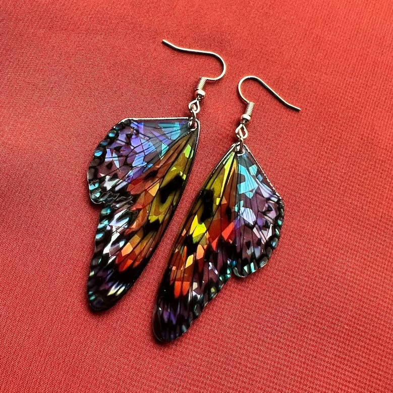 Pendientes vintage de mariposa