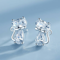 Pendientes vintage de circonita