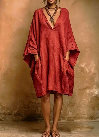 Fiorella | Vestido oversize fluido de encanto boho natural