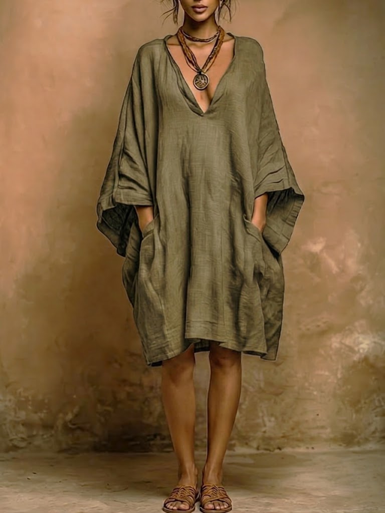 Fiorella | Vestido oversize fluido de encanto boho natural