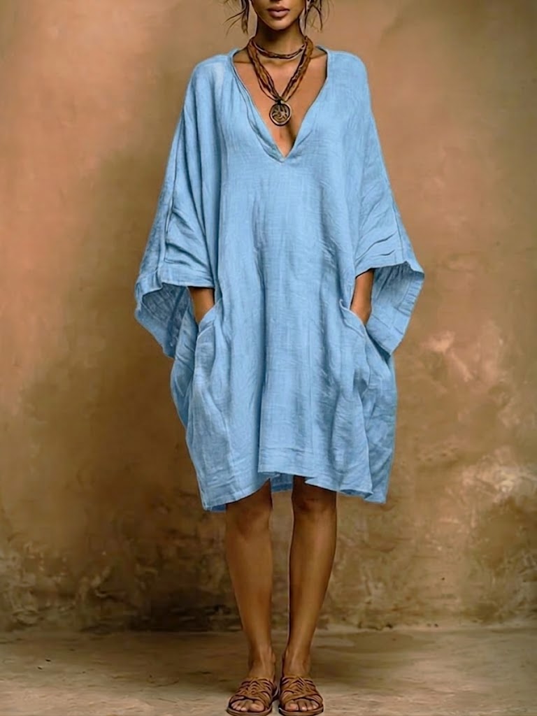 Fiorella | Vestido oversize fluido de encanto boho natural