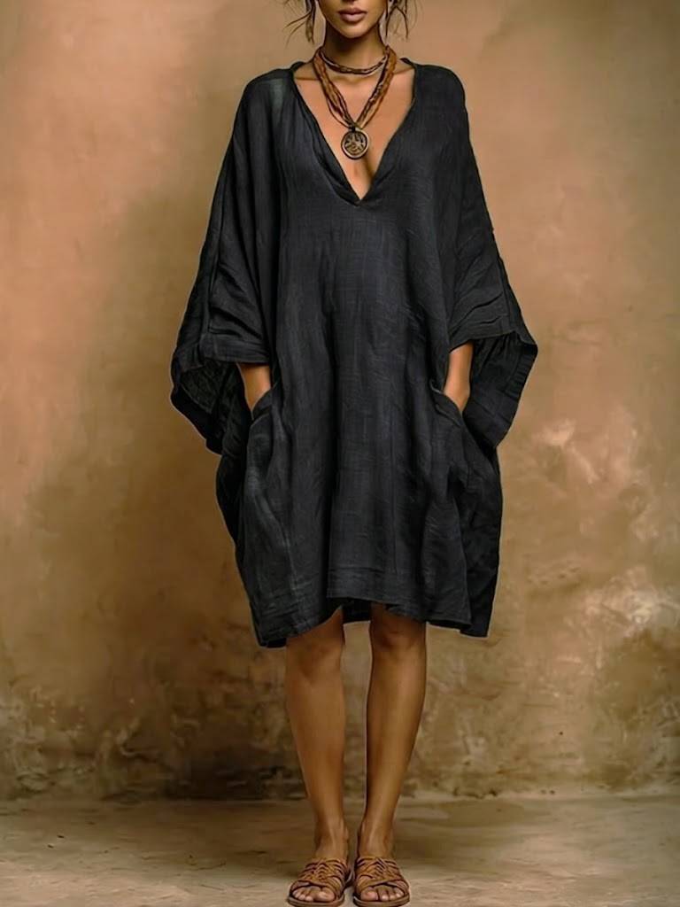 Fiorella | Vestido oversize fluido de encanto boho natural