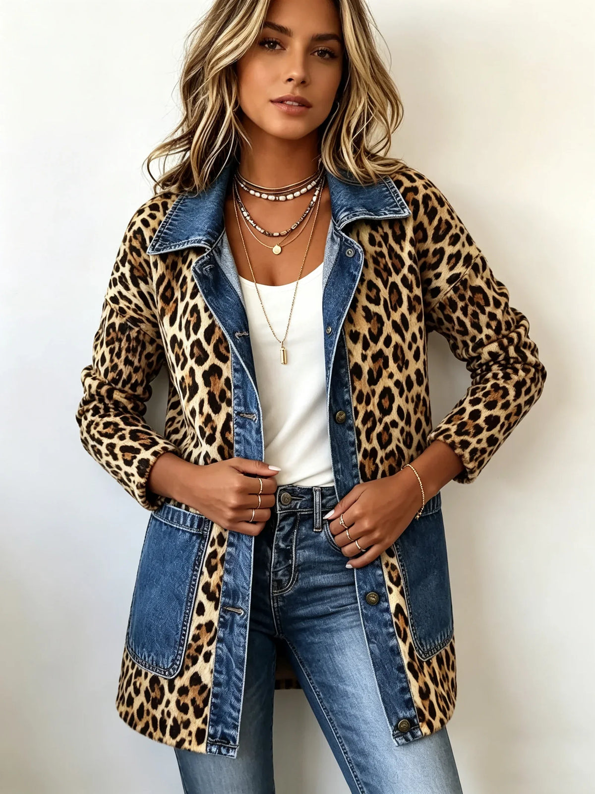 Chaqueta de leopardo Nieves