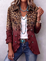 Chaqueta blazer de leopardo Bernarda