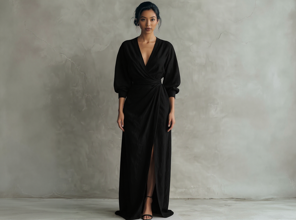 Vestido largo minimalista Alba