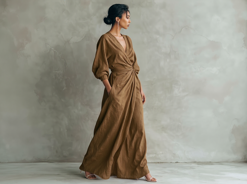 Vestido largo minimalista Alba