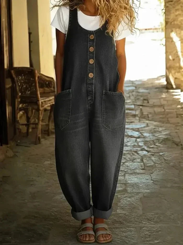 LORA | PANTALONES CON TIRANTES DE ESTILO VINTAGE