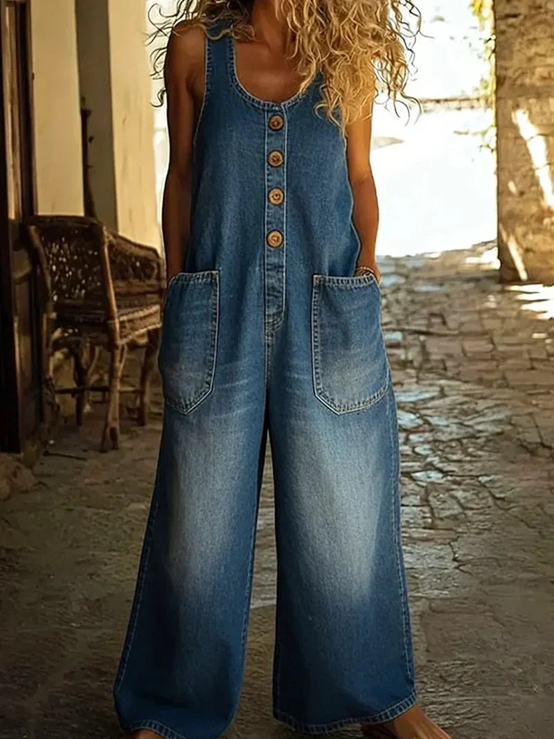 LORA | PANTALONES CON TIRANTES DE ESTILO VINTAGE