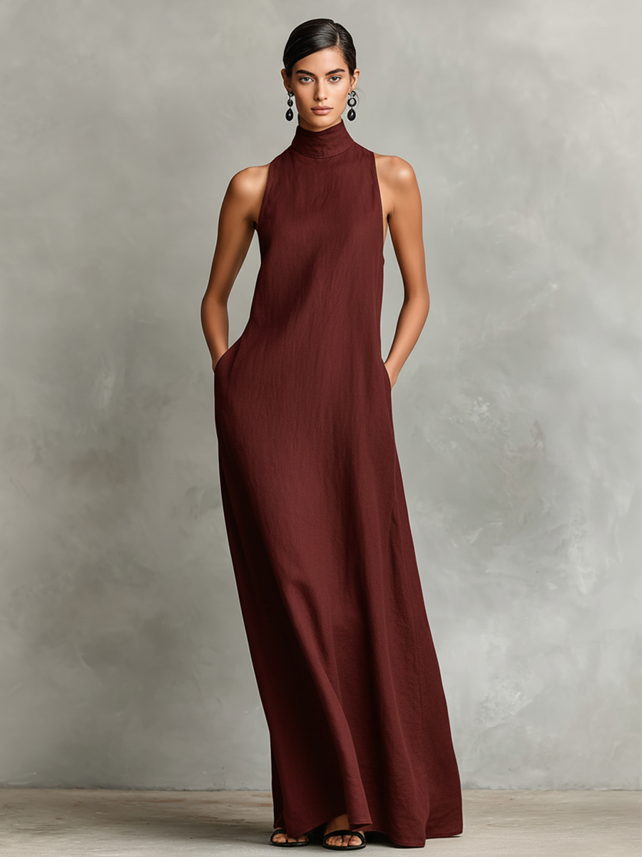 Vestido largo minimalista Caterina