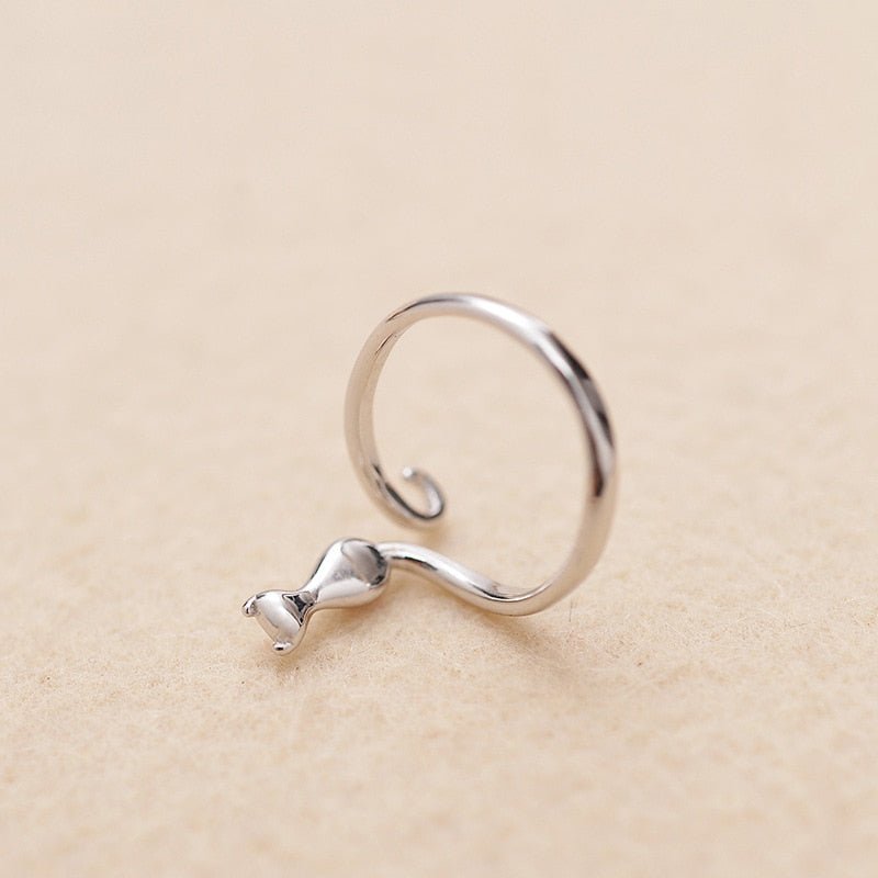 Anillo de gato en acero inoxidable