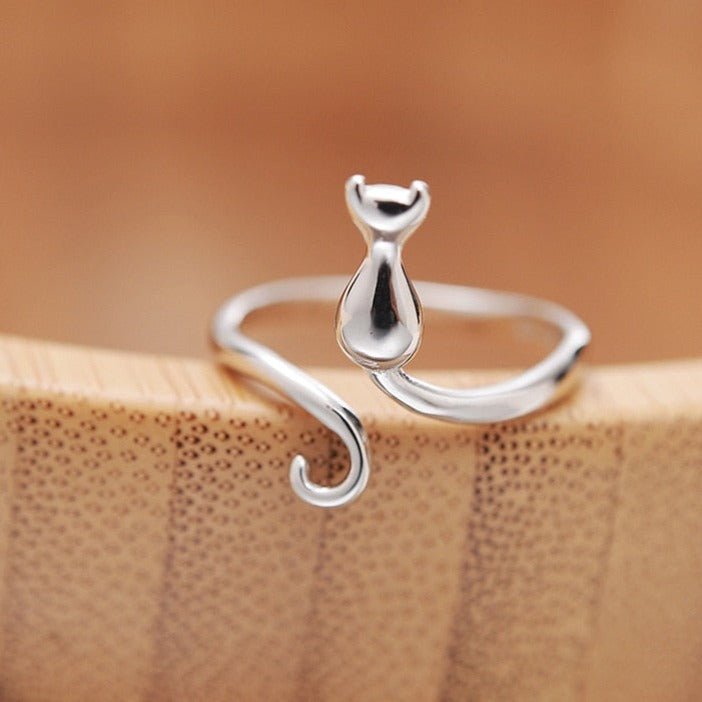 Anillo de gato en acero inoxidable