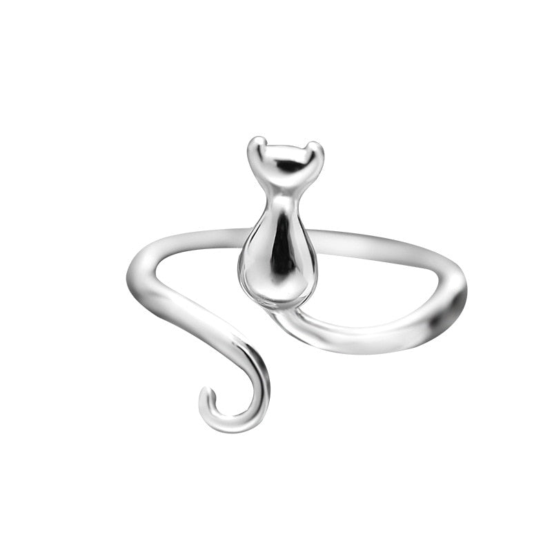 Anillo de gato en acero inoxidable