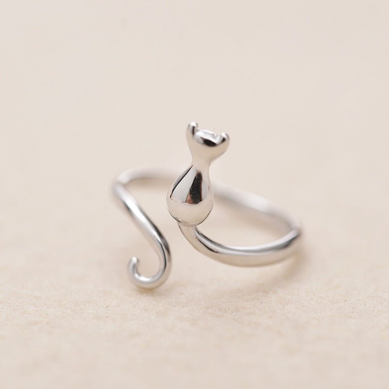 Anillo de gato en acero inoxidable