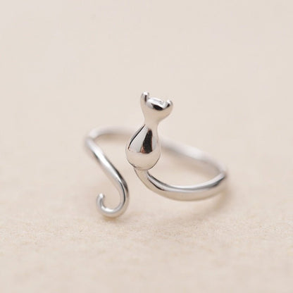 Anillo de gato en acero inoxidable