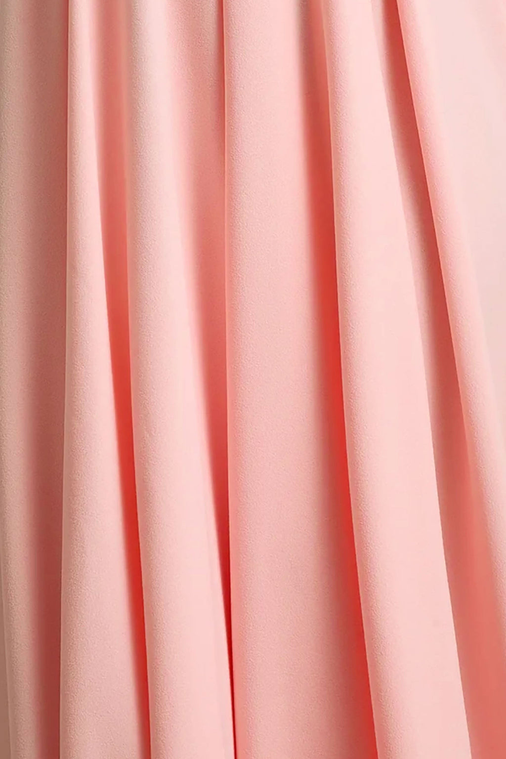 Parina | Vestido midi rosa claro con escote cuadrado y falda voluminosa