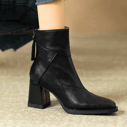 Samira | Botines con tacón ancho esculpido
