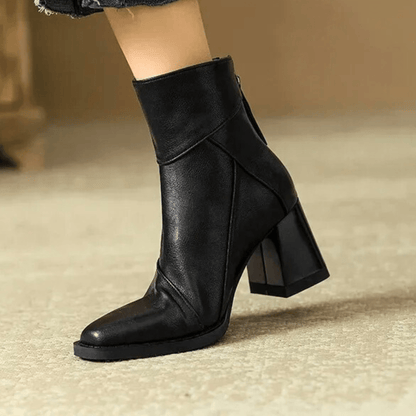 Samira | Botines con tacón ancho esculpido