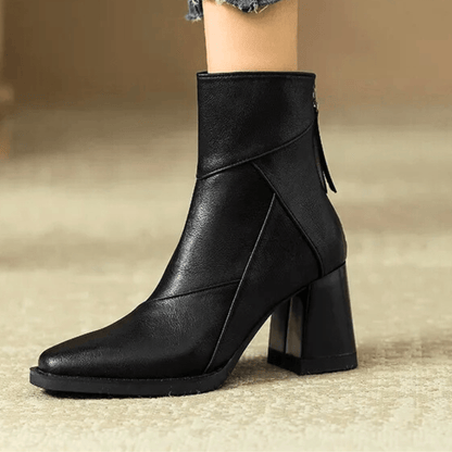 Samira | Botines con tacón ancho esculpido