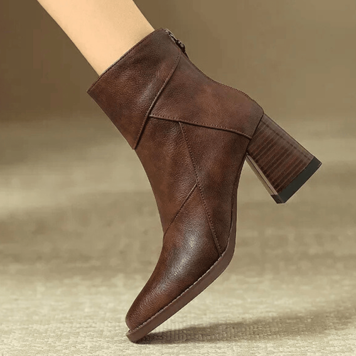 Samira | Botines con tacón ancho esculpido