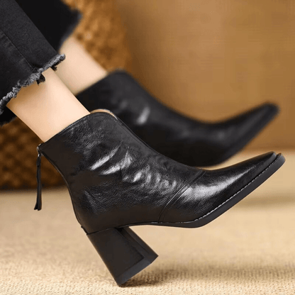 Vanna | Botines al tobillo con tacón ancho