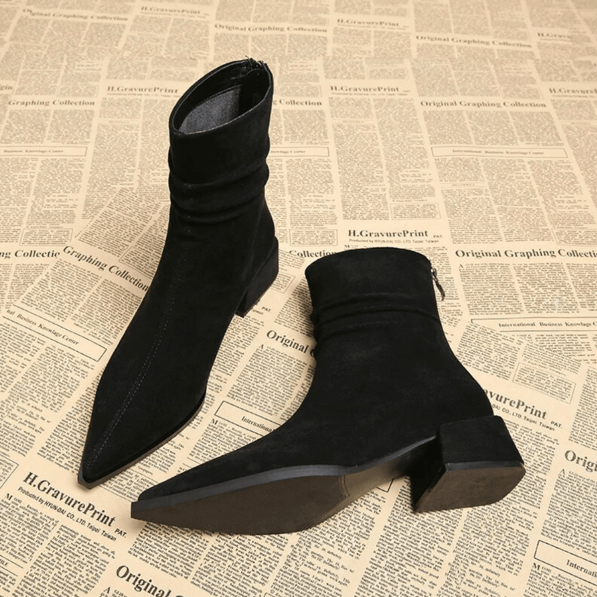 Zora | Botines estilizados de tacón bajo