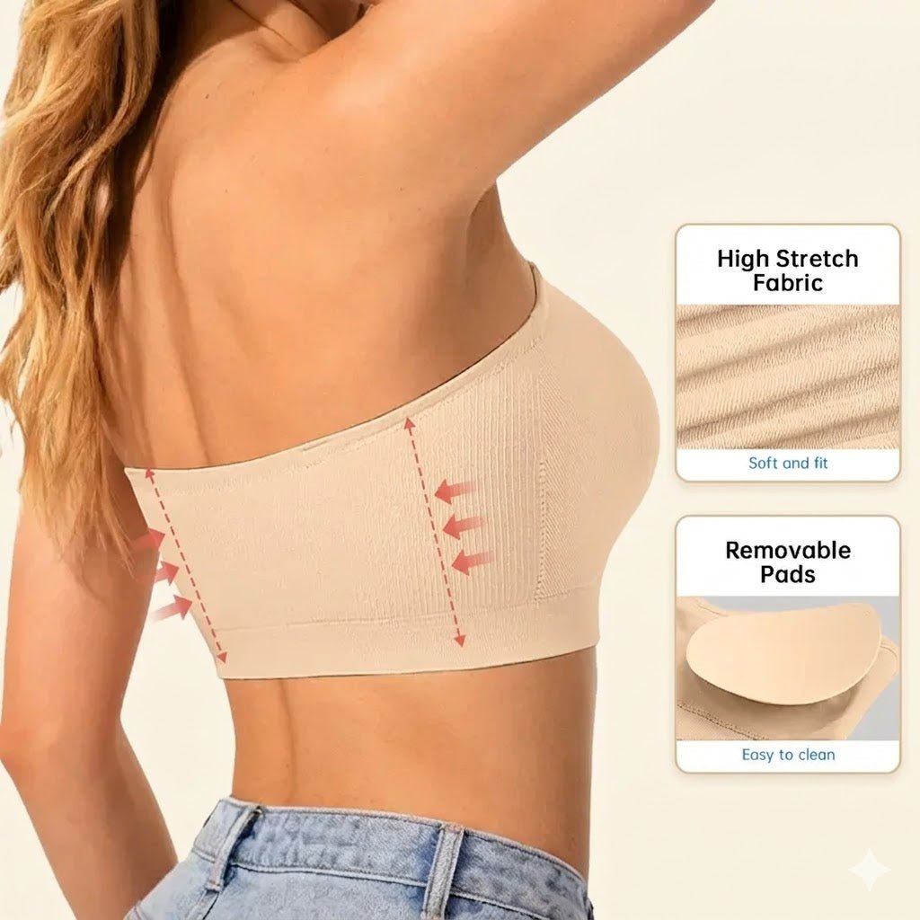 Sujetador bandeau antideslizante â€” vista 6