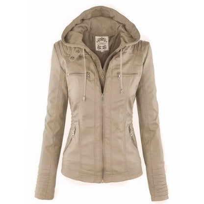 Chaqueta de piel Elsa — Beige — vista 1