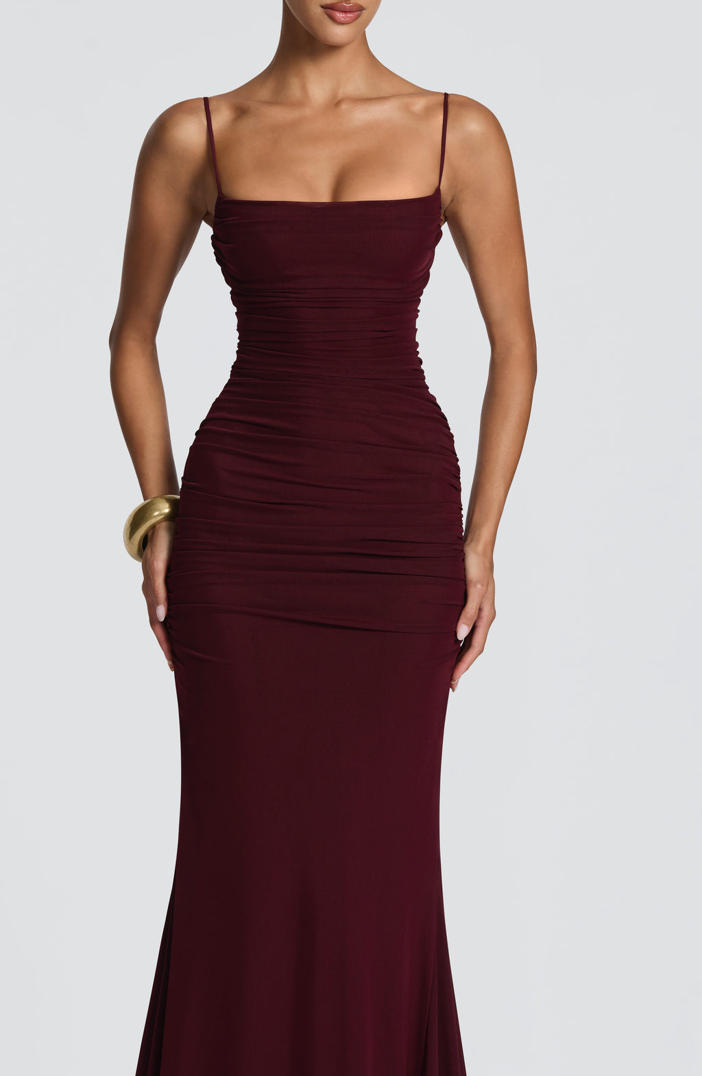 Vestido con espalda descubierta - Zaria en cereza - vista 6